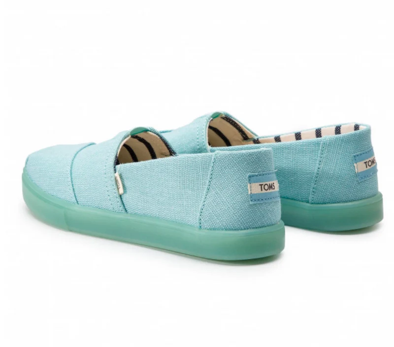 TOMS -DAMEN- KLASSISCH - TÜRKIS HERITAGE CANVAS CUPSOLE