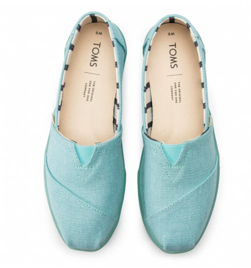 TOMS -DAMEN- KLASSISCH - TÜRKIS HERITAGE CANVAS CUPSOLE
