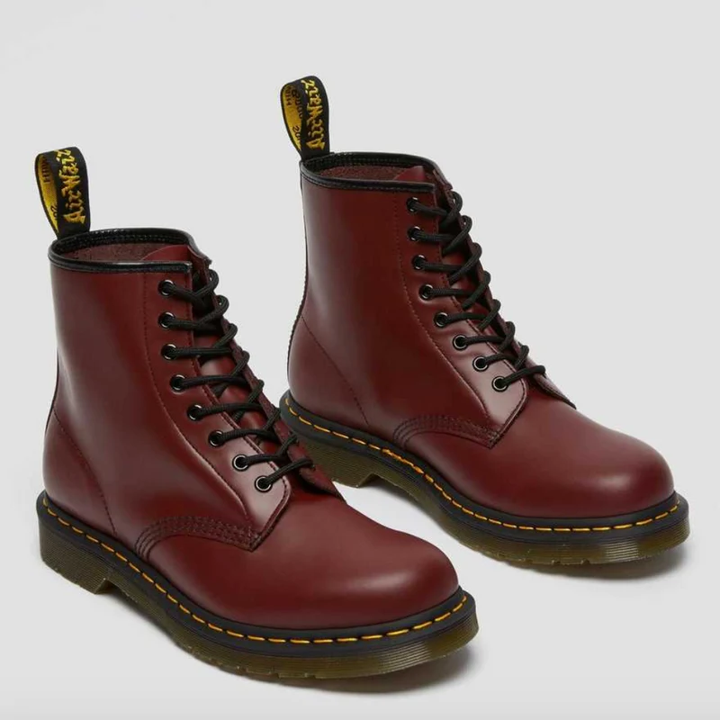 Dr Martens Unisex 1460 Smooth Stiefel – Kirschrot