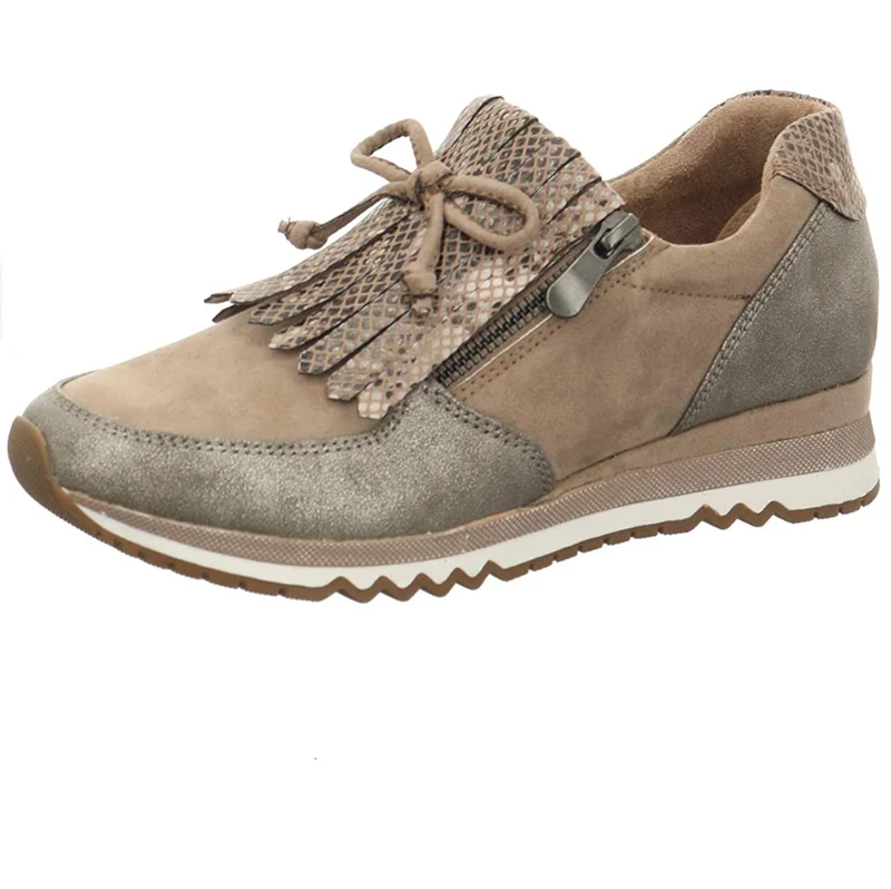Marco Tozzi Damenmode-Sneaker – Taupe