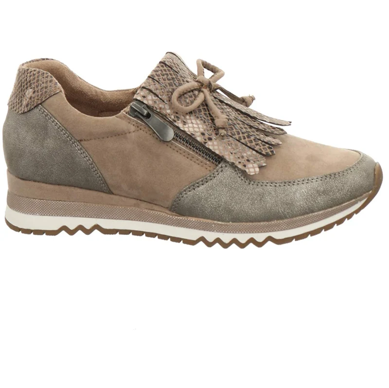 Marco Tozzi Damenmode-Sneaker – Taupe