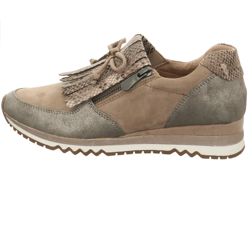 Marco Tozzi Damenmode-Sneaker – Taupe