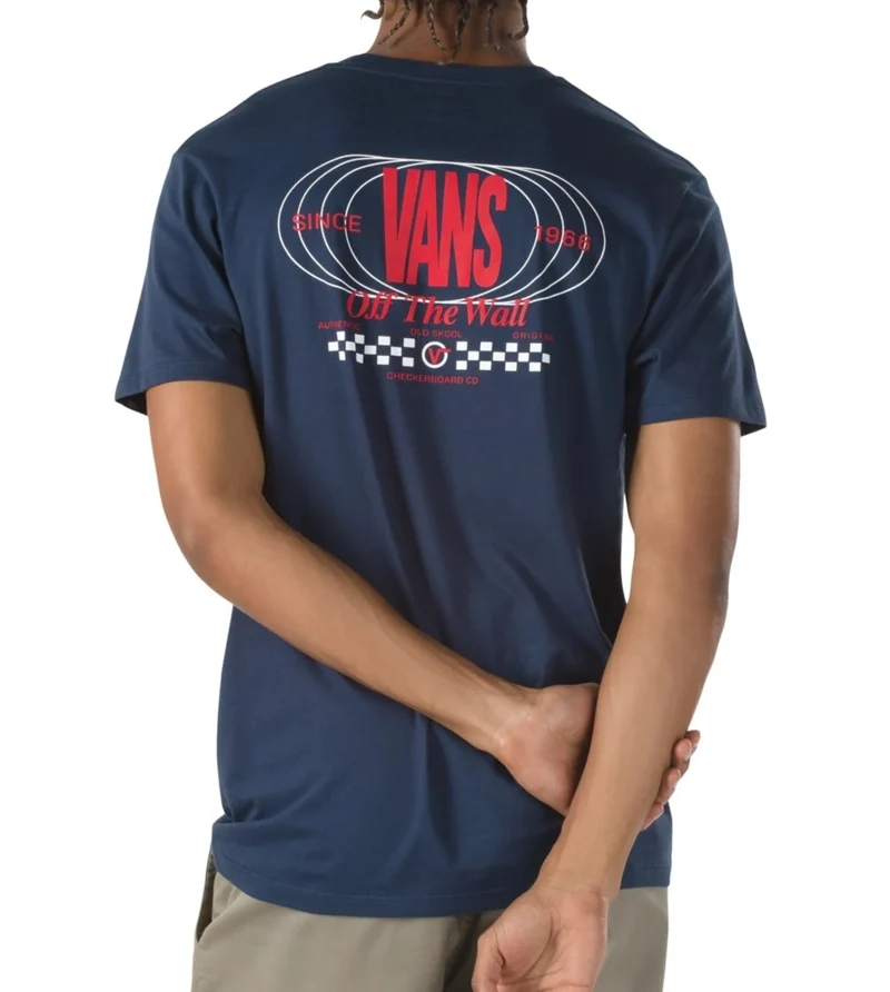Vans - Frequenz-Grafik-T-Shirt für Herren – Kleidblau
