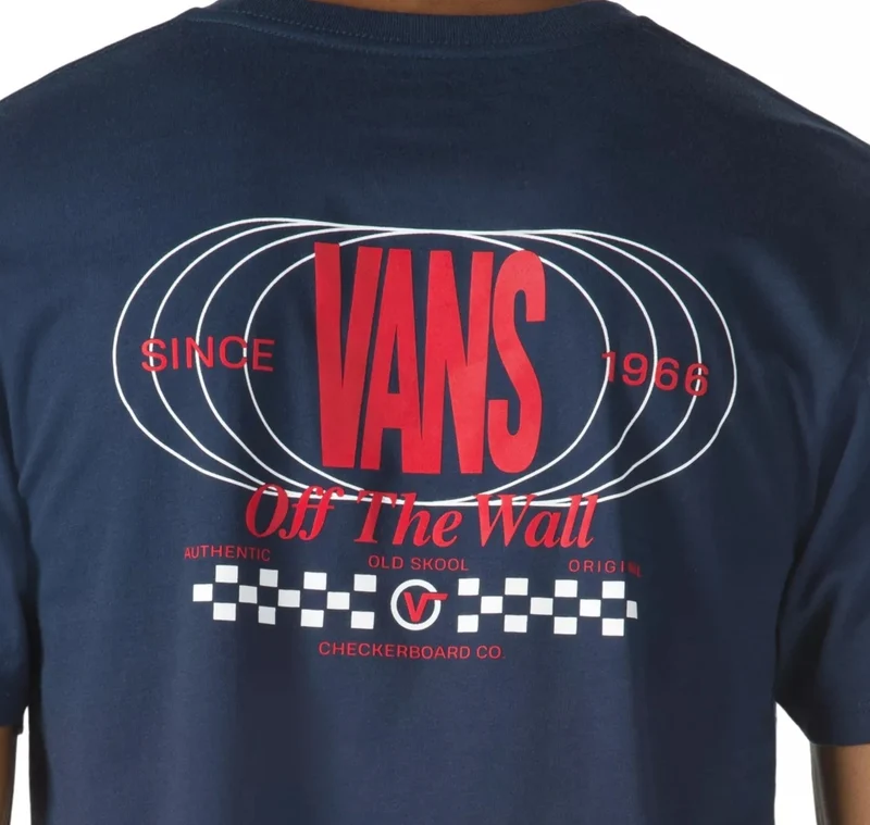 Vans - Frequenz-Grafik-T-Shirt für Herren – Kleidblau