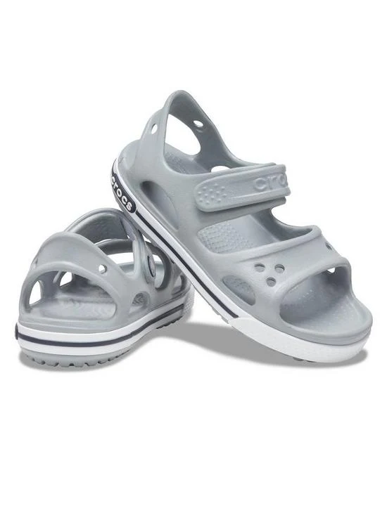 Crocs Crocband-Sandale für Kinder – Hellgrau