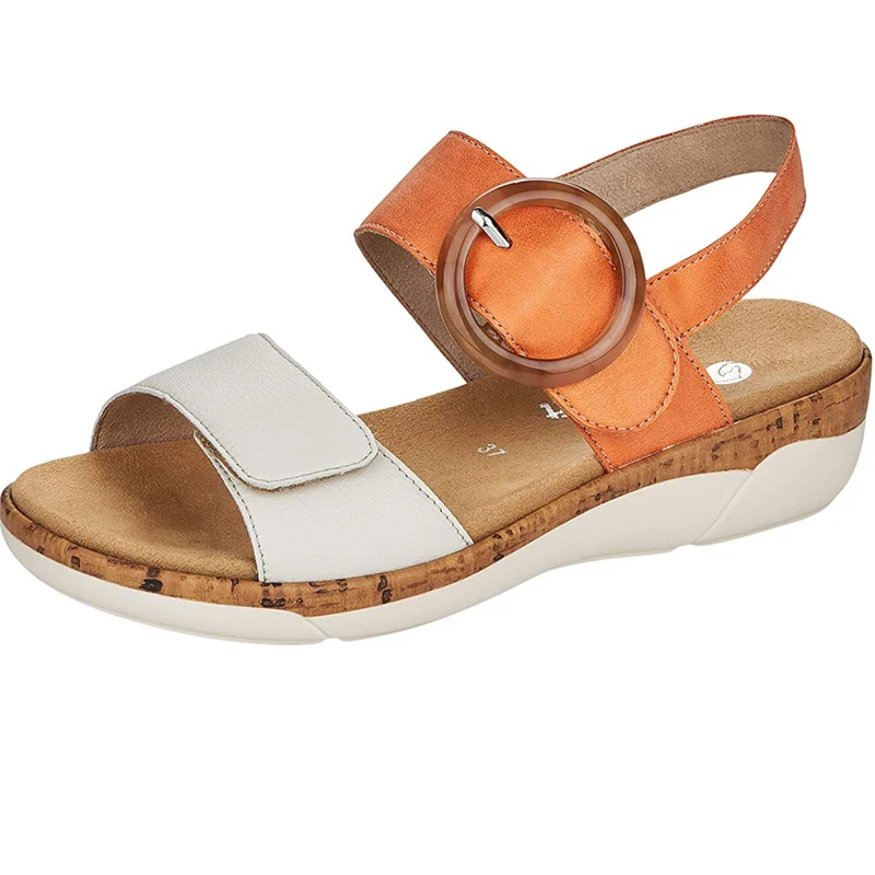 Remonte Damen Ledersandalen - Orange