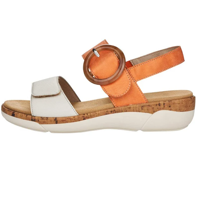 Remonte Damen Ledersandalen - Orange