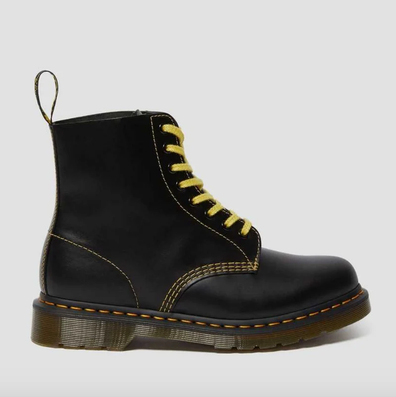 Dr Martens Unisex 1460 Pascal Lederstiefel – Dunkelgrauer Atlas