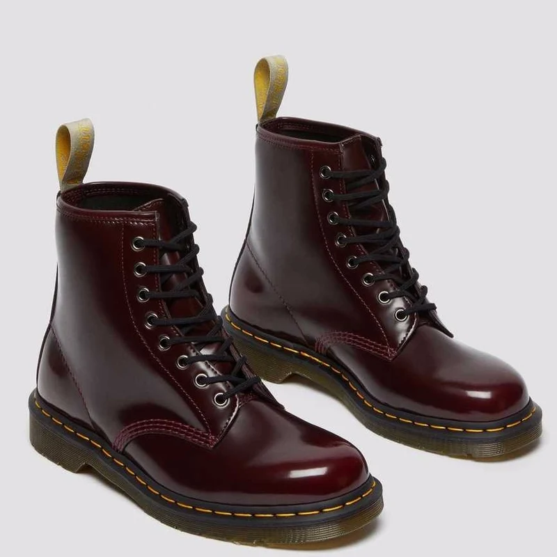Dr Marten Unisex Vegan 1460 Rub Off – Kirschrot