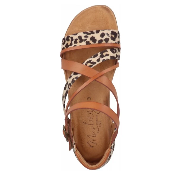 Mustang Damen - Sandalen - Synthetik/TextiCognac