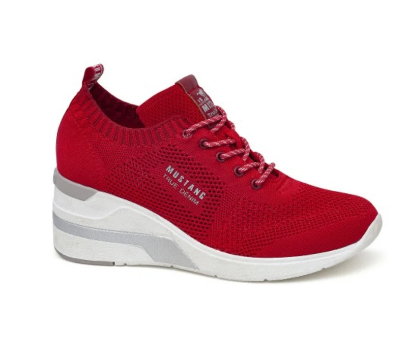 Mustang- Damen-Keilsneaker - Rot
