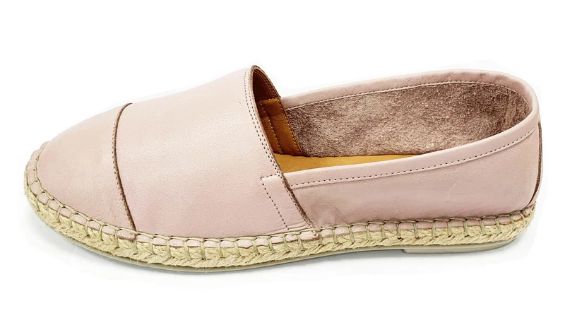 Bueno Damen Nars Leder-Espadrilles – New Skin Pink