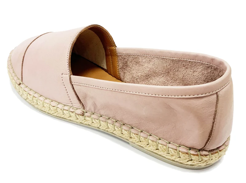 Bueno Damen Nars Leder-Espadrilles – New Skin Pink