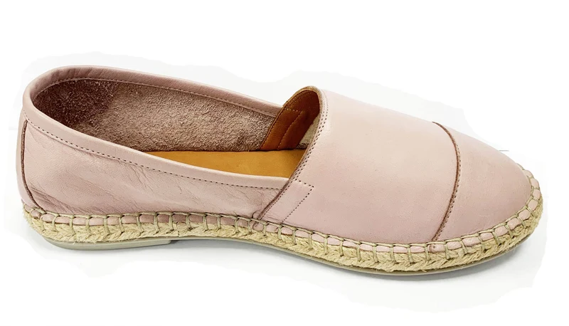 Bueno Damen Nars Leder-Espadrilles – New Skin Pink