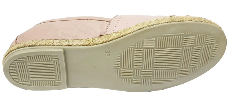 Bueno Damen Nars Leder-Espadrilles – New Skin Pink