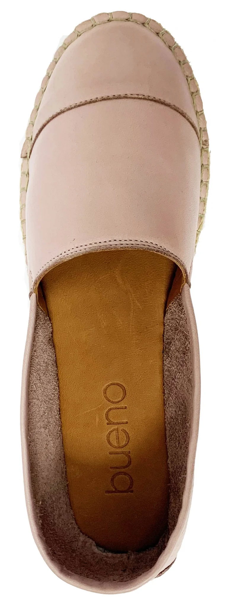 Bueno Damen Nars Leder-Espadrilles – New Skin Pink