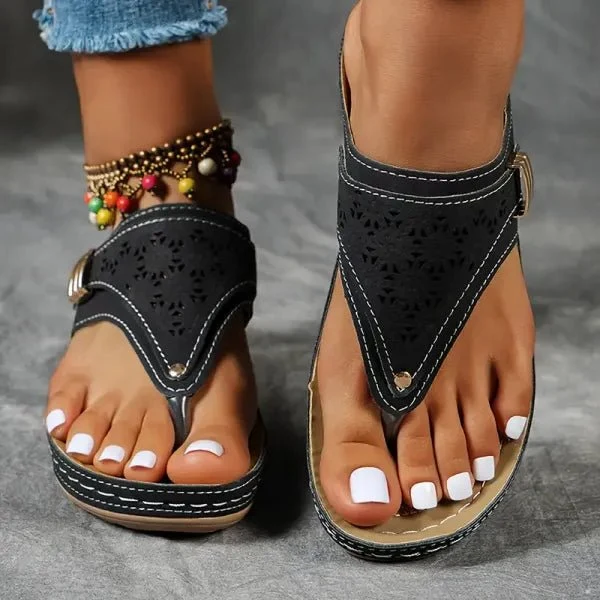Frieda | Damen Orthopädische Sandalen mit Fußbett
