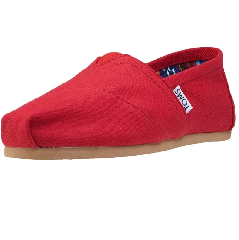 TOMS Klassische Unisex-Canvas-Espadrilles – Rot