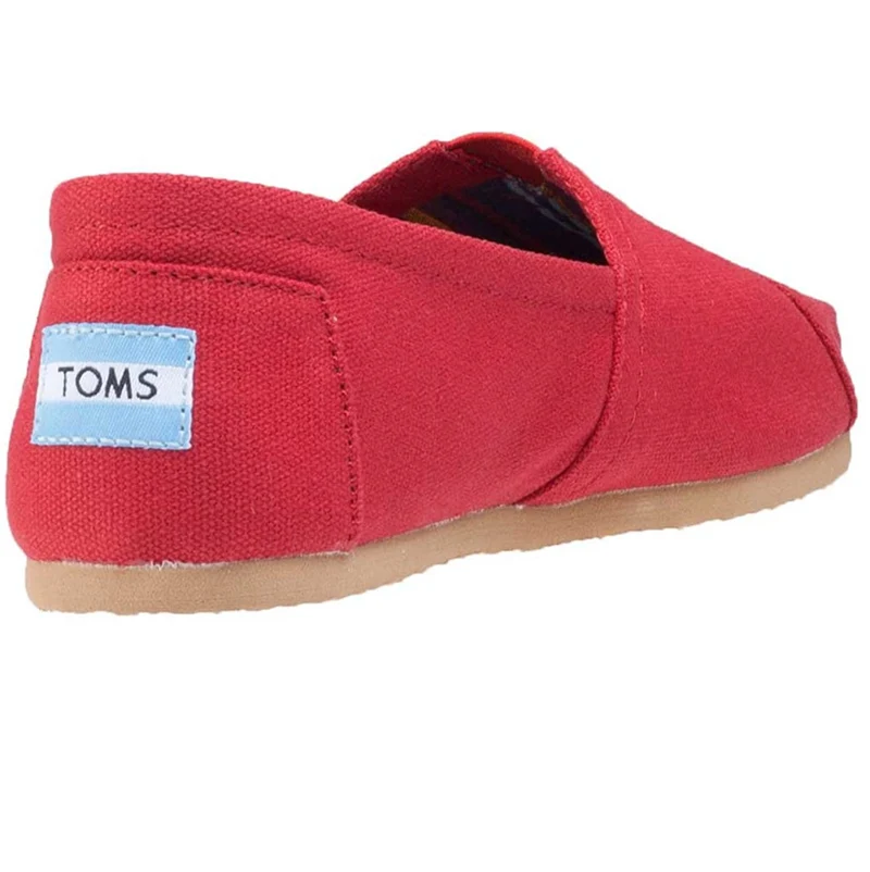 TOMS Klassische Unisex-Canvas-Espadrilles – Rot