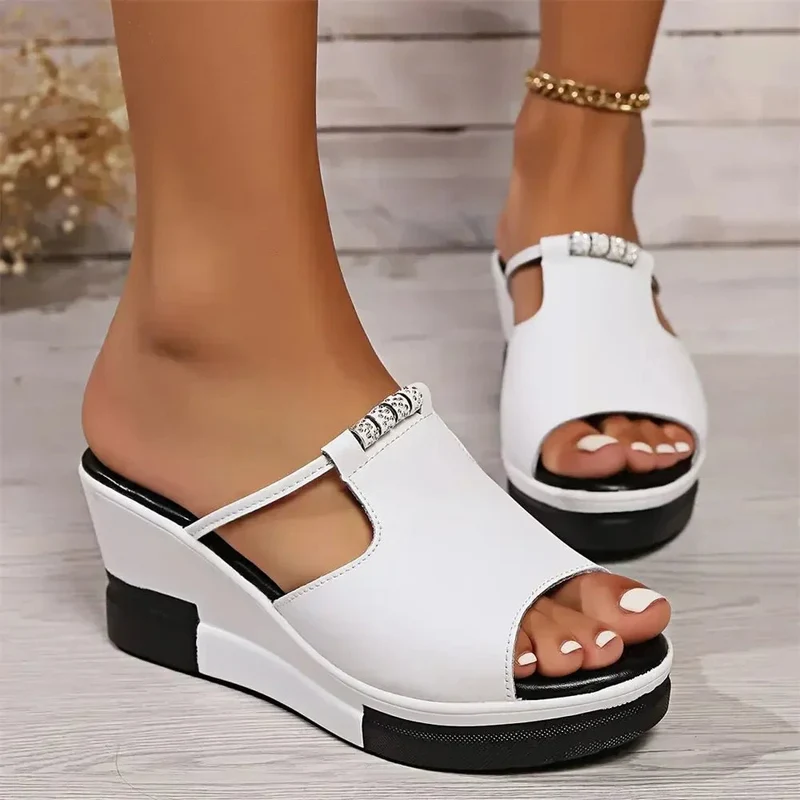 Johanna | Damen Orthopädische Keilabsatz Sandalen Gepolstert Komfort
