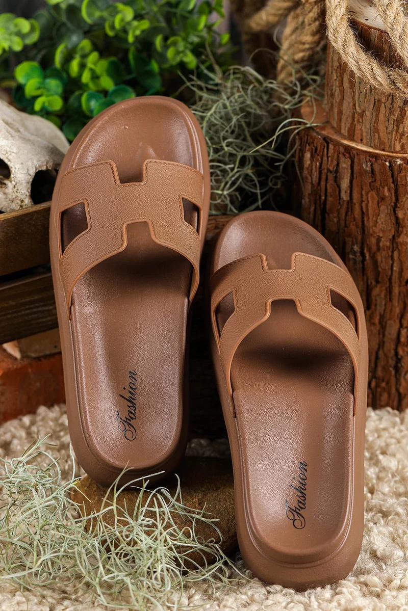 Leonie | Damen Orthopädische Platform Pantoletten Cut-Out Design