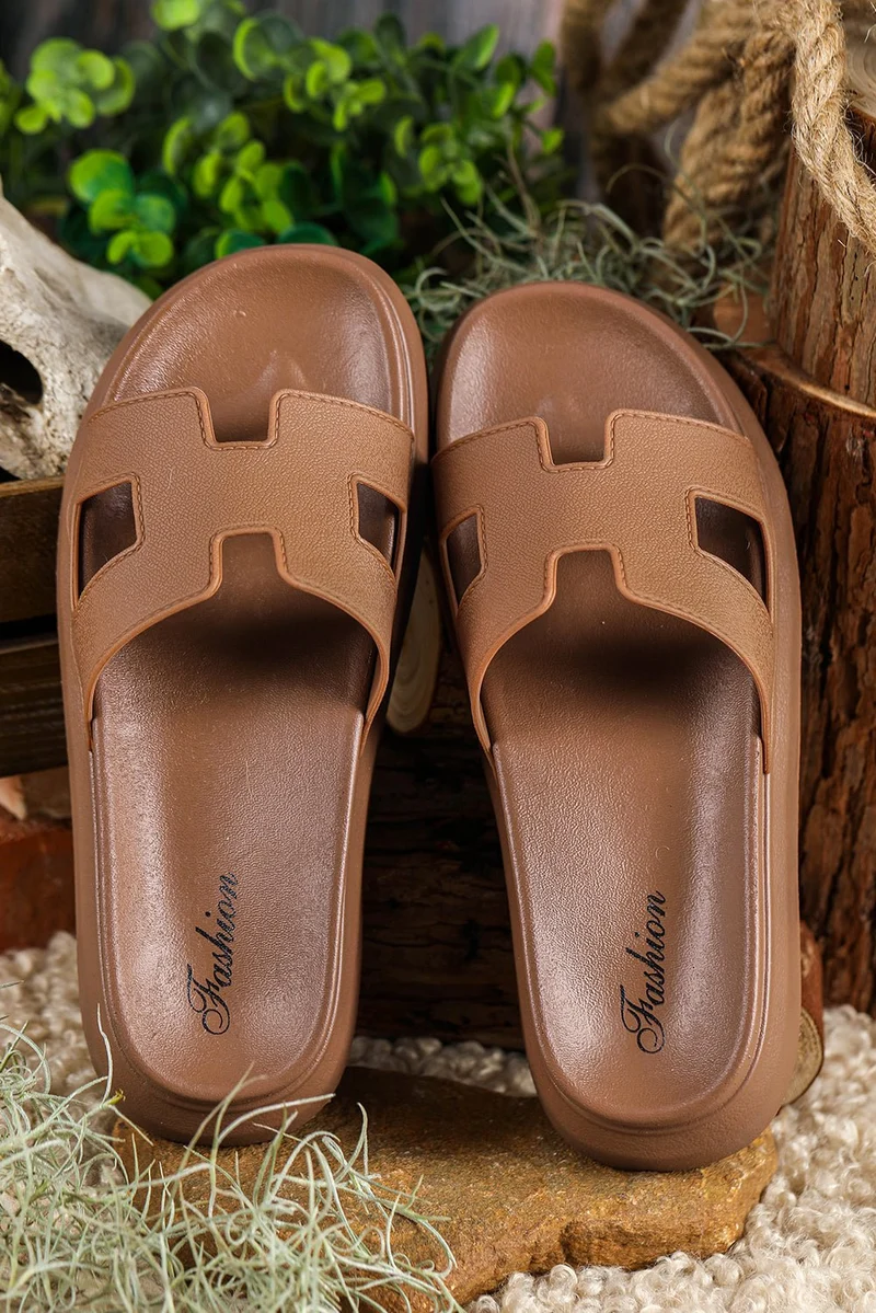 Leonie | Damen Orthopädische Platform Pantoletten Cut-Out Design