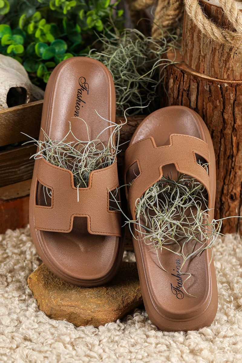 Leonie | Damen Orthopädische Platform Pantoletten Cut-Out Design