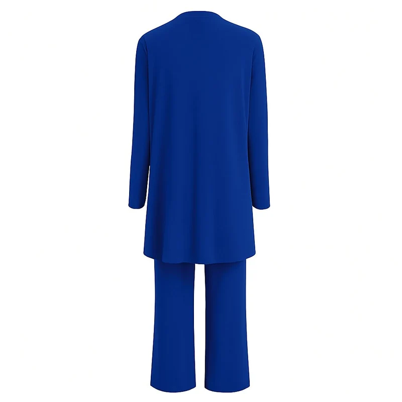 Charlotte | Damen Dreiteiliges Cardigan Tank Top Weite Hosen Set