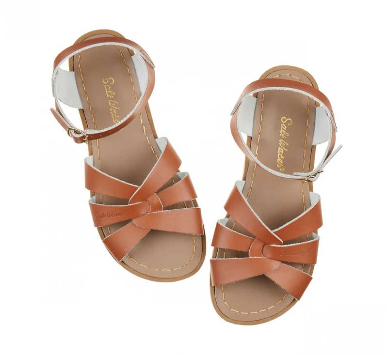 Salt Water Sandals Original-Sandale für Kinder – Hellbraun