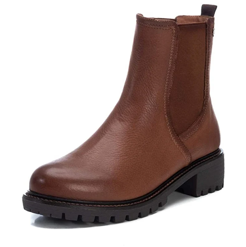 Carmela Damen Leder Chelsea Stiefel - Braun
