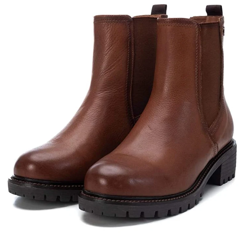 Carmela Damen Leder Chelsea Stiefel - Braun