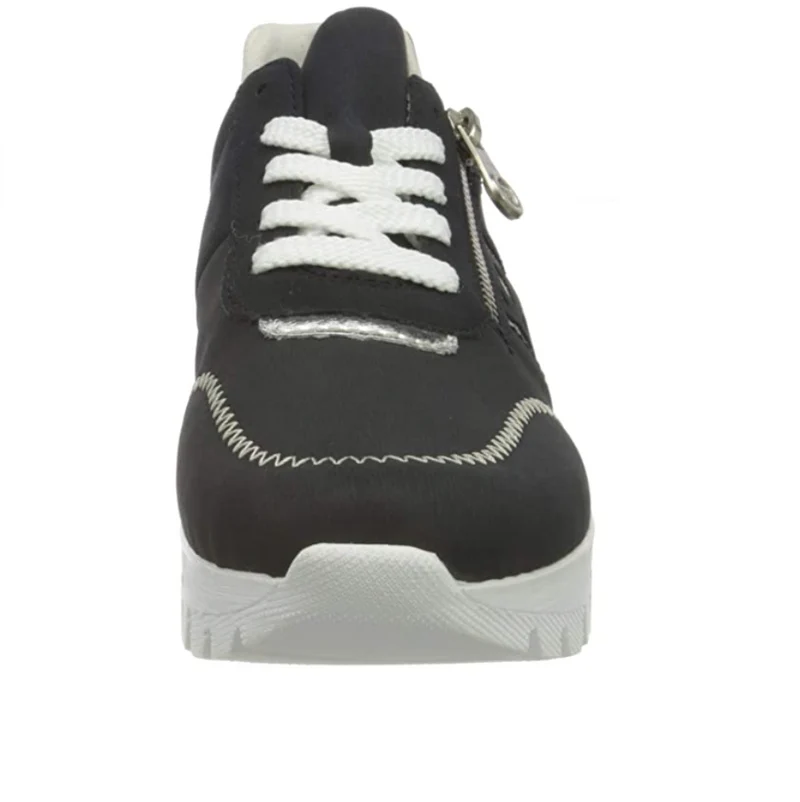 Rieker Modische Damen-Sneaker – Dunkelblau-Kombination