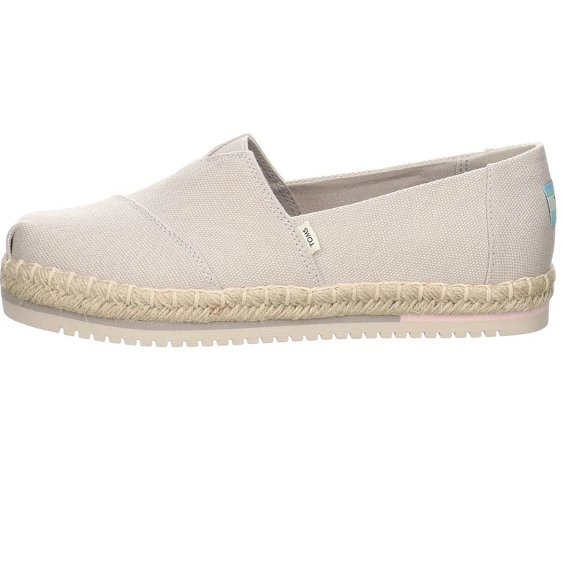 TOMS - Plateau-Espadrilles für Damen – Wolkengrau