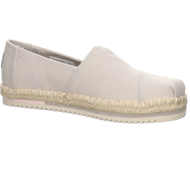TOMS - Plateau-Espadrilles für Damen – Wolkengrau