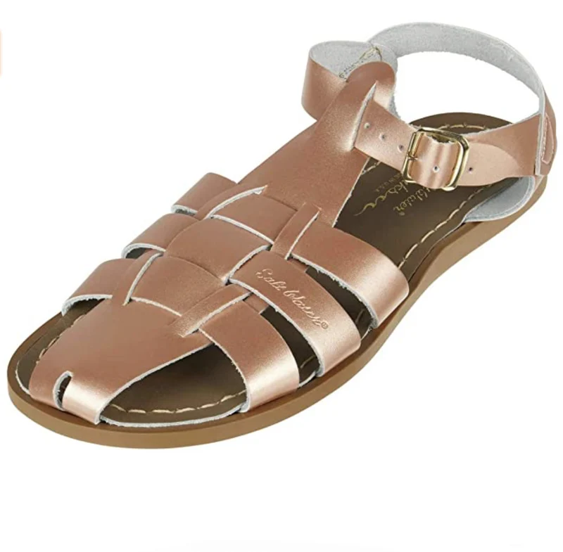 Salt Water Sandals Hai-Sandale für Damen – Roségold