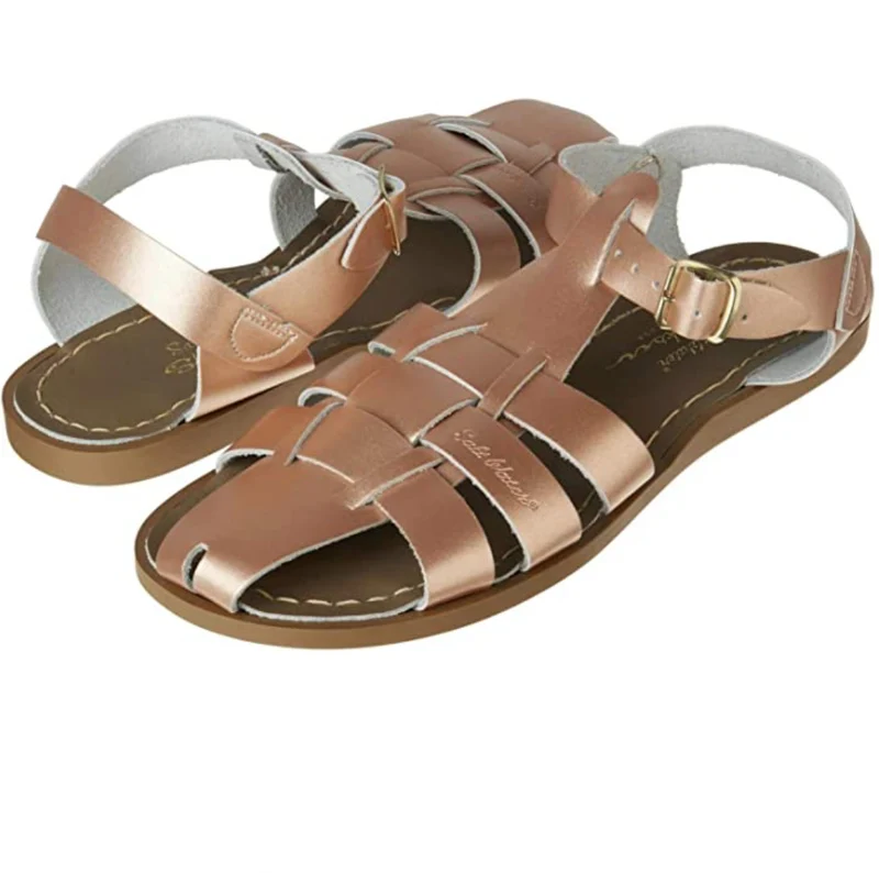 Salt Water Sandals Hai-Sandale für Damen – Roségold