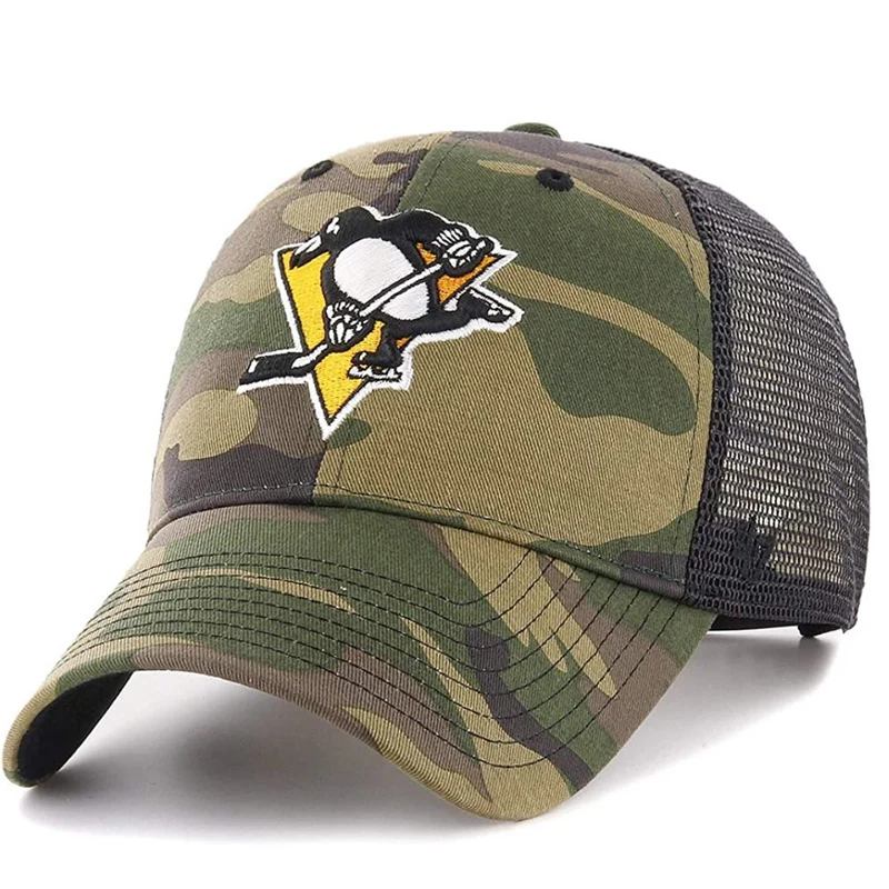 '47 Brand – NHL Pittsburgh Penguins – Verstellbare Camo Trucker Cap