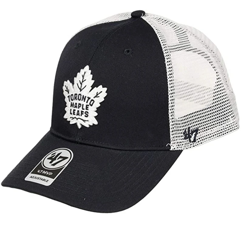 '47 Brand – NHL Toronto Maple Leafs – Verstellbare marineblaue Trucker-Kappe