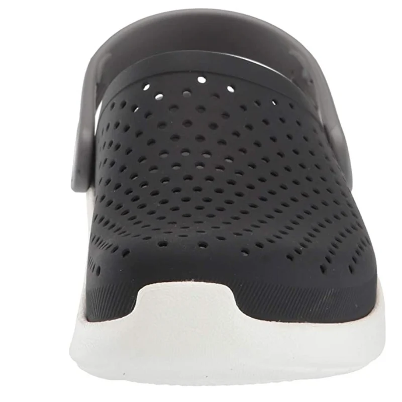 Crocs Literide Clog für Kinder – Schwarz / Weiß