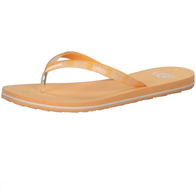 UGG Damen Simi Graphic Flip Flop - Sunkiss