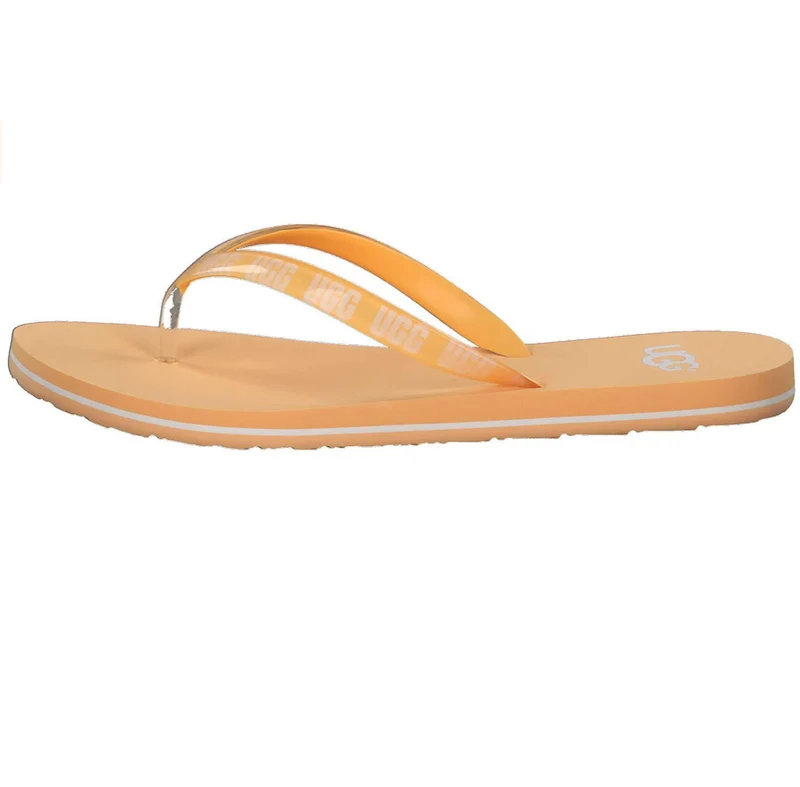 UGG Damen Simi Graphic Flip Flop - Sunkiss