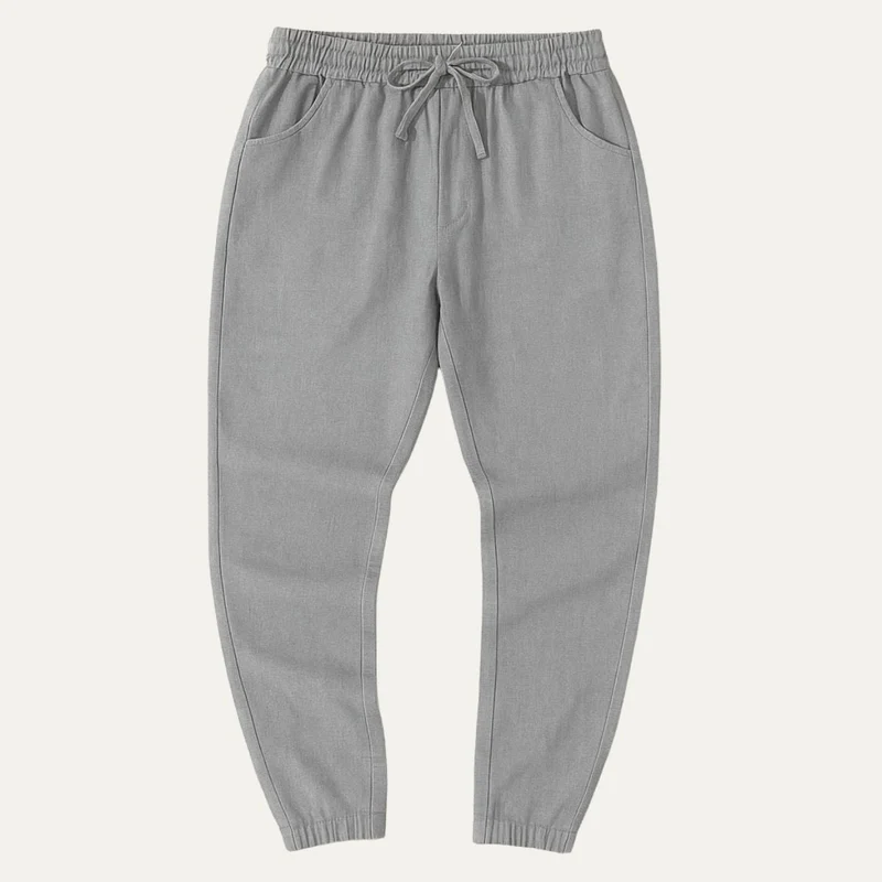 Herren Hose mit elastischem Bund und Kordelzug