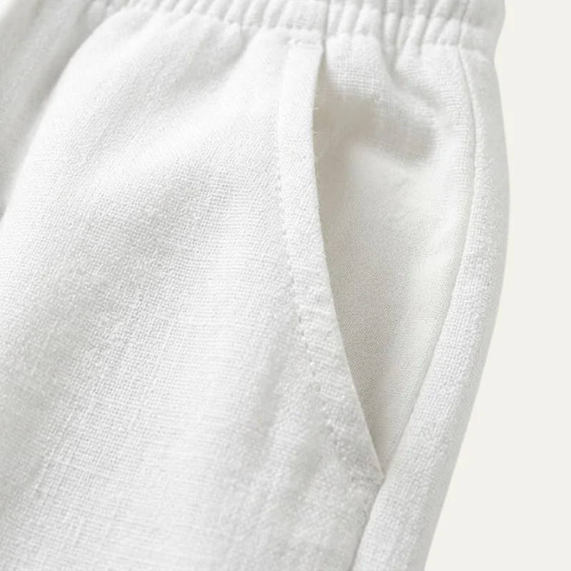 Herren Hose mit elastischem Bund und Kordelzug