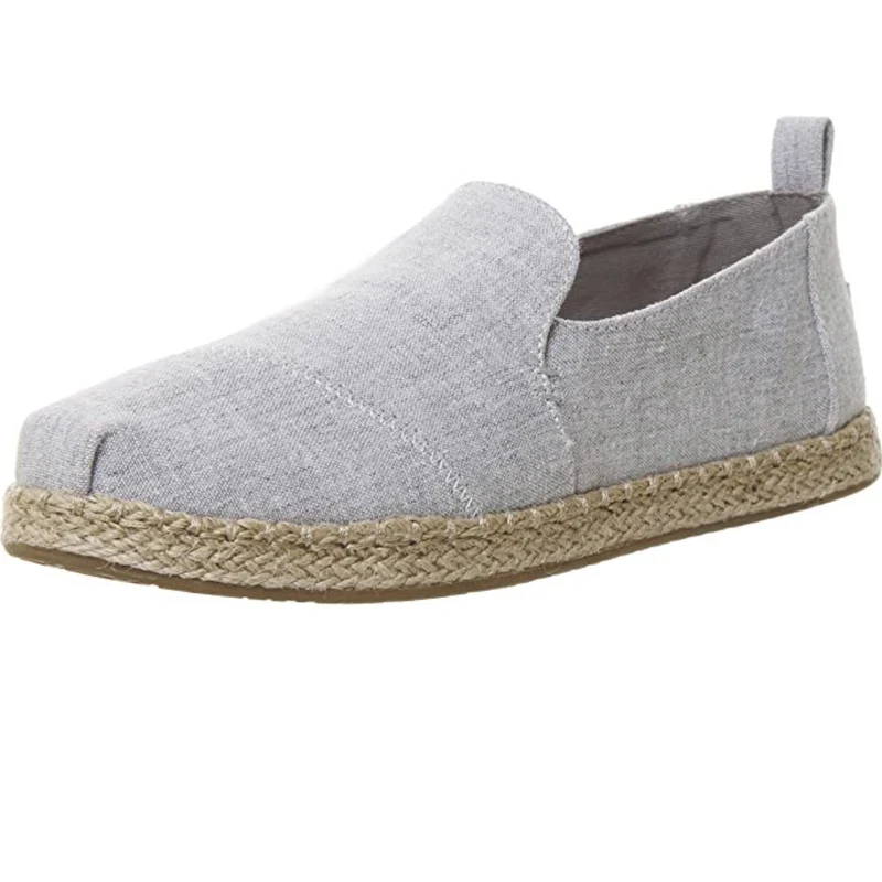 TOMS - Dekonstruiertes Alpargata-Seil – Drizzle Grey Slub Chambray