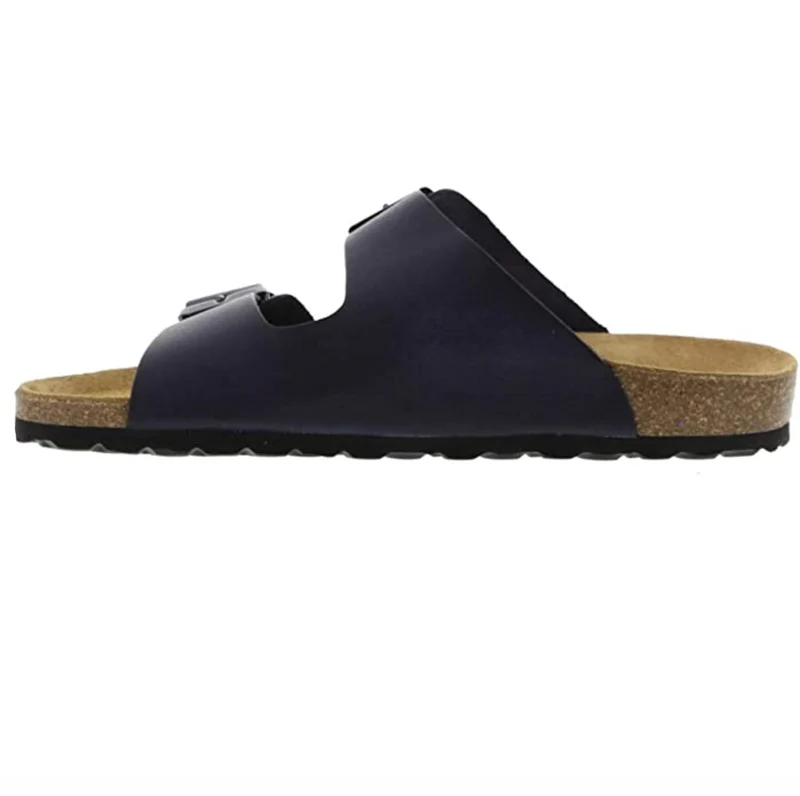 Oak & Hyde - Vintage-Ledersandalen in Marineblau