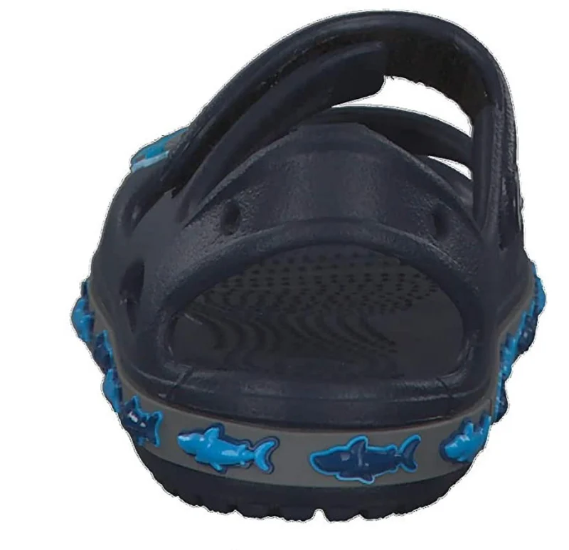 Crocs Haifischband-Sandalen für Kinder – Marineblau