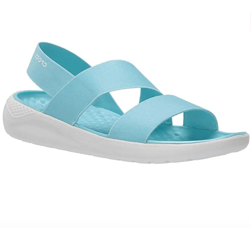 Crocs LiteRide Stretch-Sandale für Damen – Blau