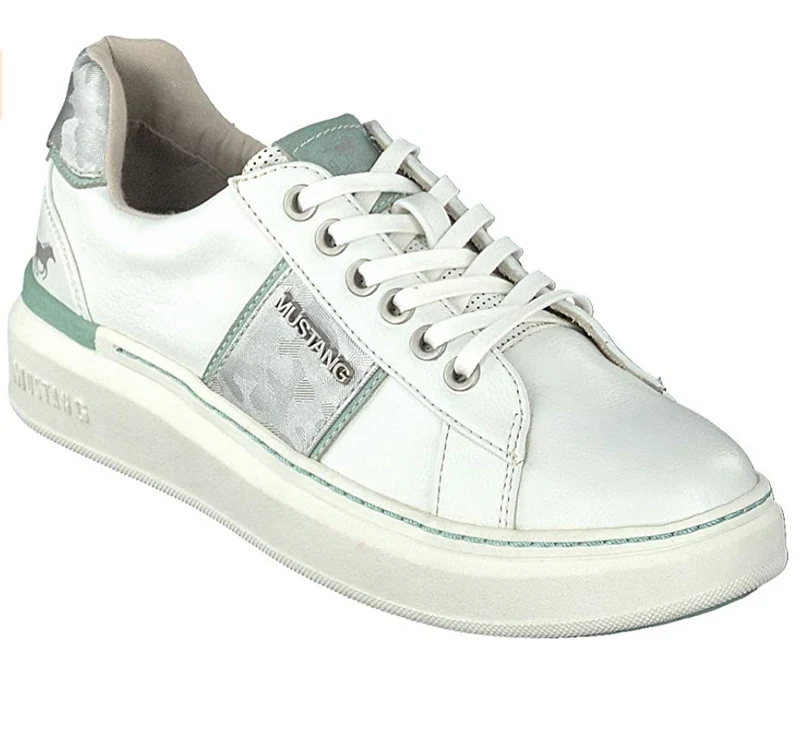 Mustang - Low-Top-Sneaker - Weiß/Grün
