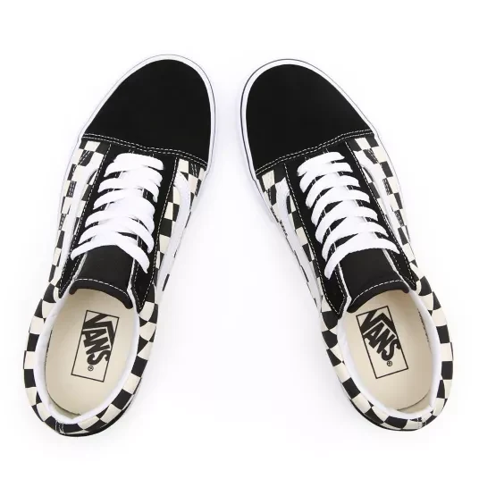 VANS Unisex Old Skool Primary Check Sneaker – Schwarz