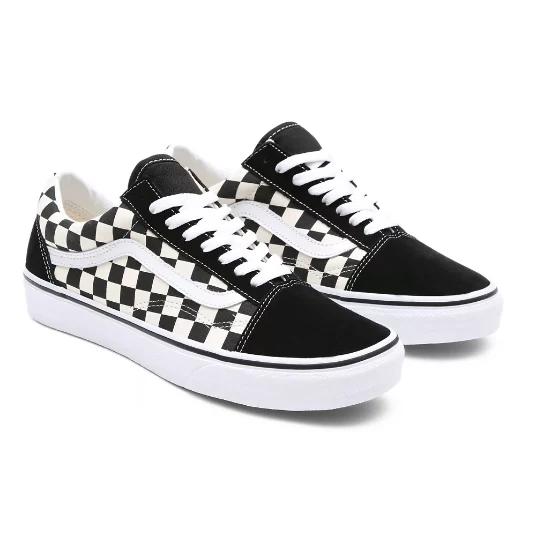 VANS Unisex Old Skool Primary Check Sneaker – Schwarz